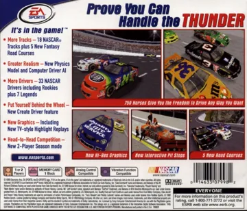 NASCAR 2000 (US) box cover back